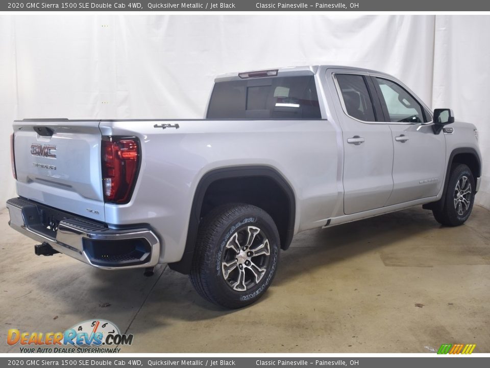 2020 GMC Sierra 1500 SLE Double Cab 4WD Quicksilver Metallic / Jet Black Photo #10