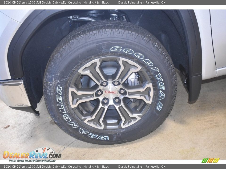 2020 GMC Sierra 1500 SLE Double Cab 4WD Quicksilver Metallic / Jet Black Photo #12