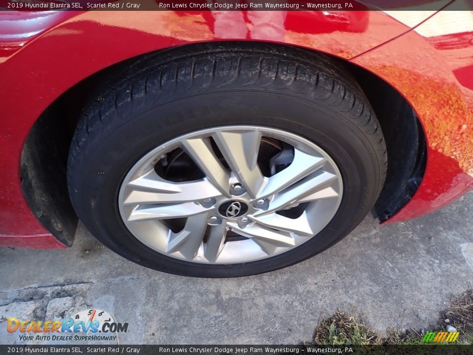 2019 Hyundai Elantra SEL Scarlet Red / Gray Photo #6