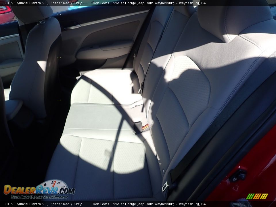 2019 Hyundai Elantra SEL Scarlet Red / Gray Photo #9