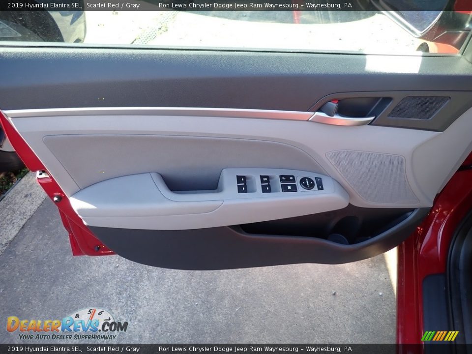 2019 Hyundai Elantra SEL Scarlet Red / Gray Photo #10