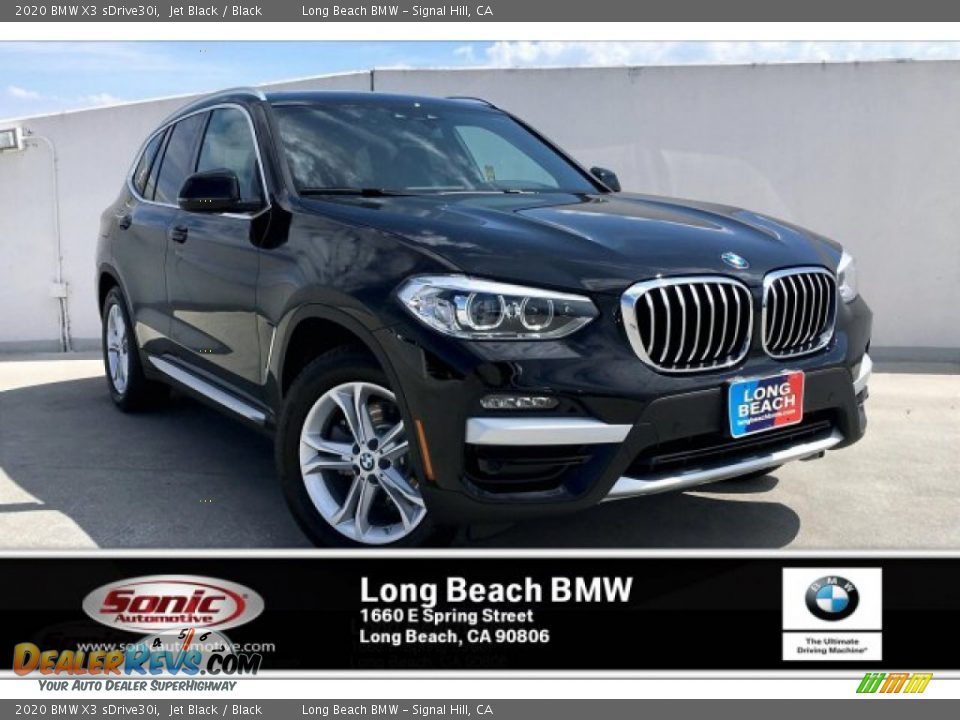 2020 BMW X3 sDrive30i Jet Black / Black Photo #1
