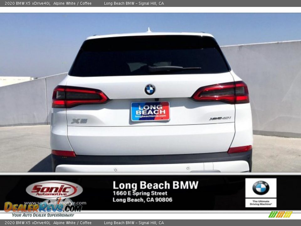 2020 BMW X5 xDrive40i Alpine White / Coffee Photo #3