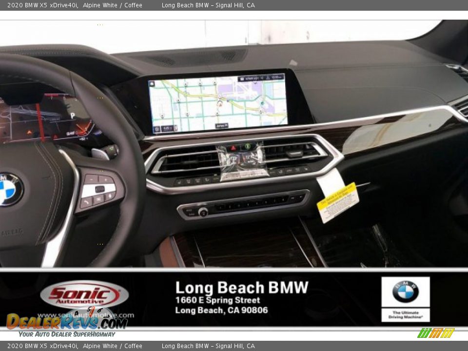 2020 BMW X5 xDrive40i Alpine White / Coffee Photo #5