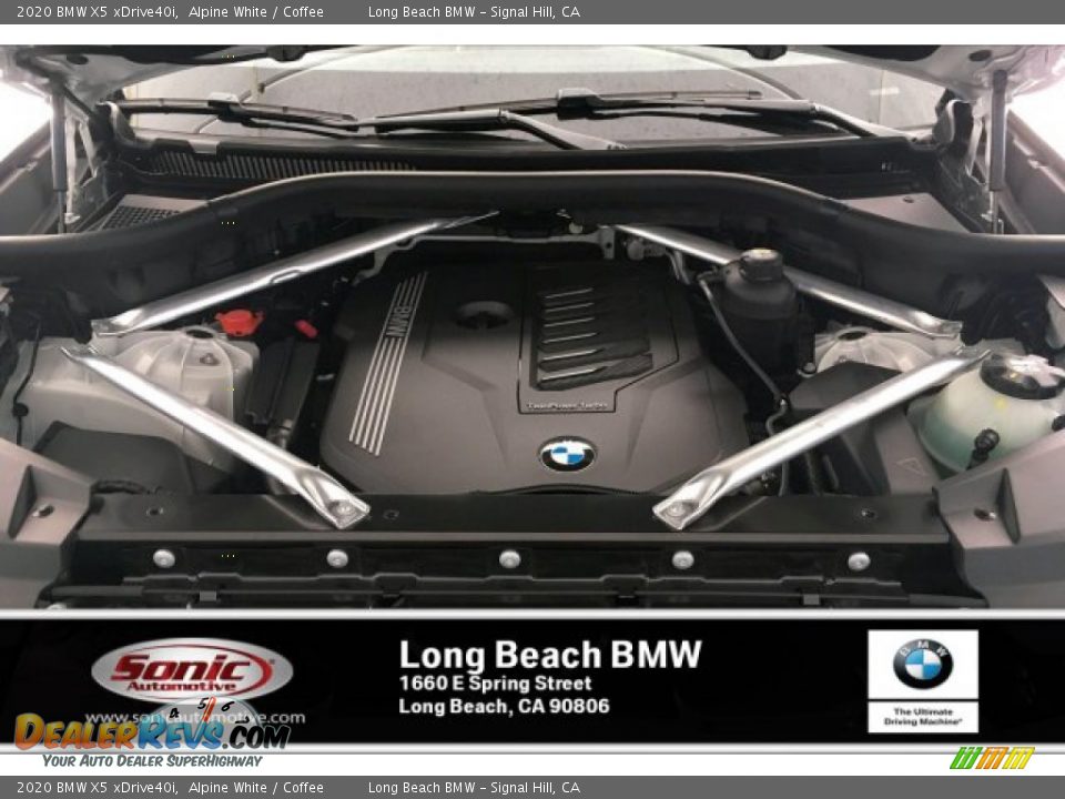 2020 BMW X5 xDrive40i Alpine White / Coffee Photo #8