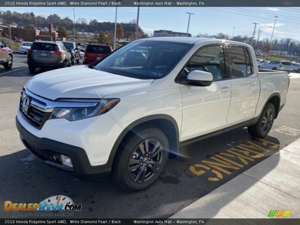 2019 Honda Ridgeline Sport AWD White Diamond Pearl / Black Photo #4