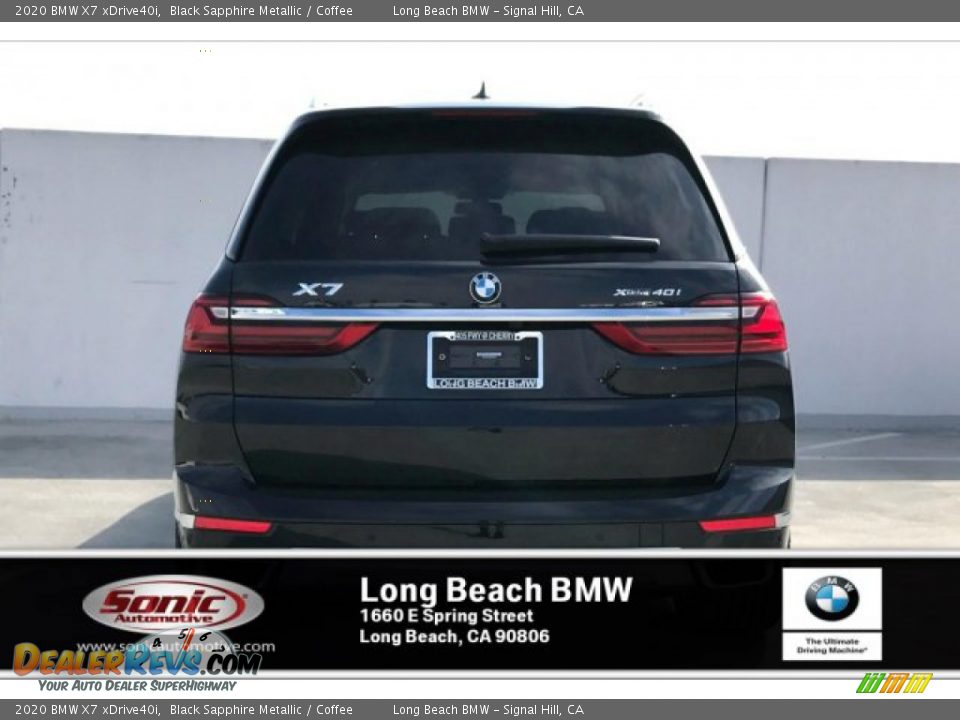 2020 BMW X7 xDrive40i Black Sapphire Metallic / Coffee Photo #3