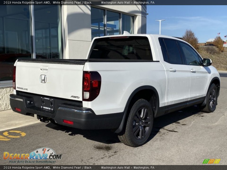 2019 Honda Ridgeline Sport AWD White Diamond Pearl / Black Photo #7