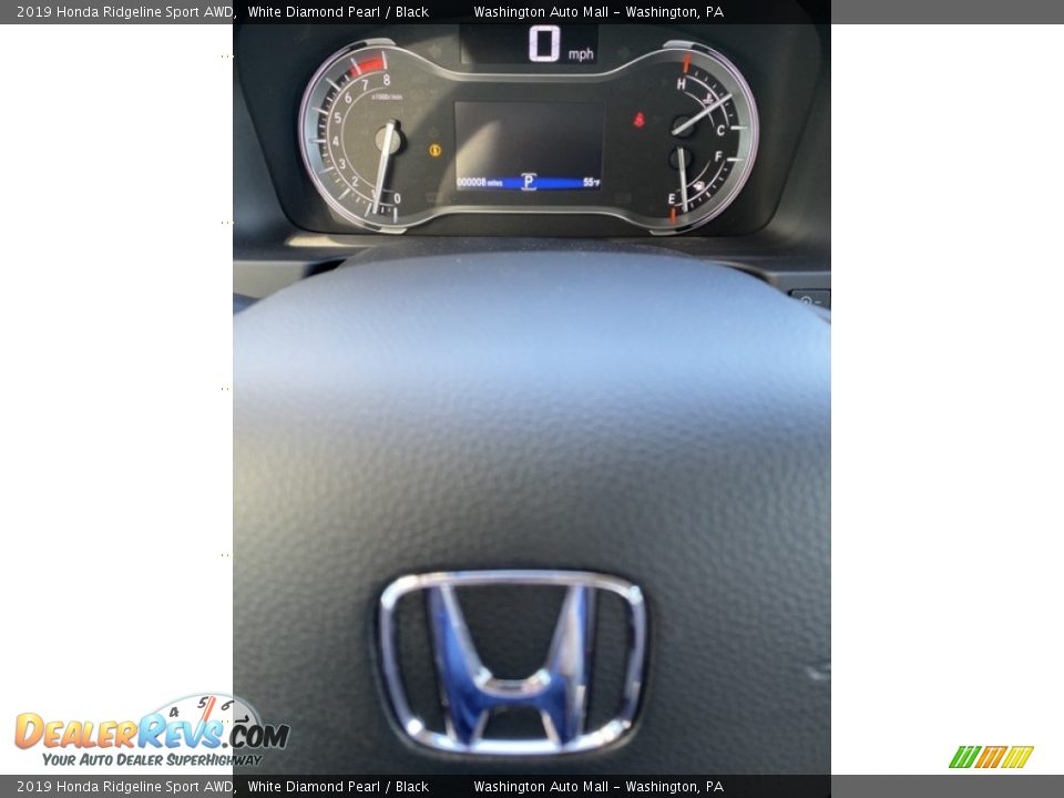 2019 Honda Ridgeline Sport AWD White Diamond Pearl / Black Photo #31