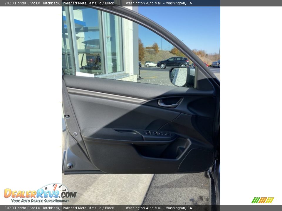 2020 Honda Civic LX Hatchback Polished Metal Metallic / Black Photo #10