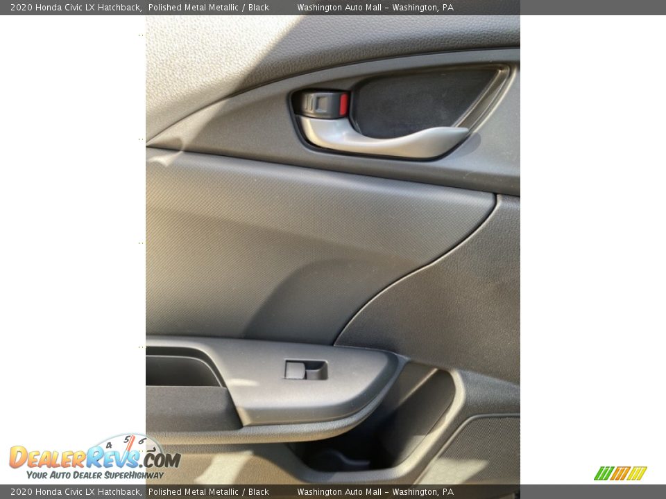 2020 Honda Civic LX Hatchback Polished Metal Metallic / Black Photo #17