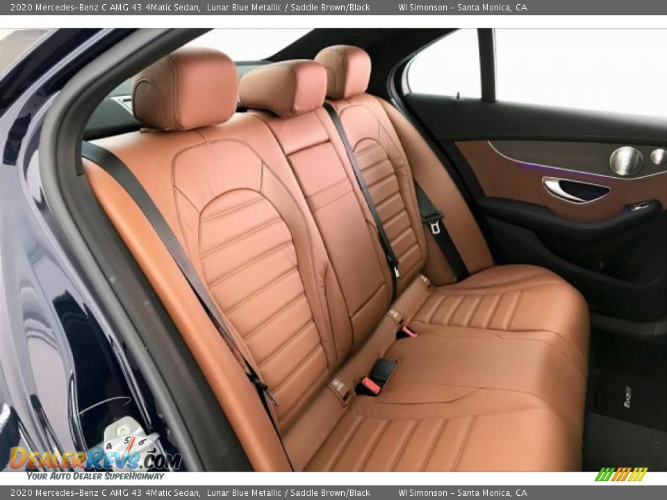 Rear Seat of 2020 Mercedes-Benz C AMG 43 4Matic Sedan Photo #13