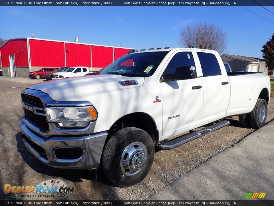 2019 Ram 3500 Tradesman Crew Cab 4x4 Bright White / Black Photo #1