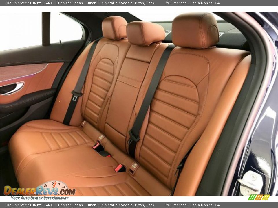 Rear Seat of 2020 Mercedes-Benz C AMG 43 4Matic Sedan Photo #15