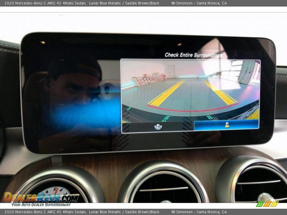 2020 Mercedes-Benz C AMG 43 4Matic Sedan Lunar Blue Metallic / Saddle Brown/Black Photo #21
