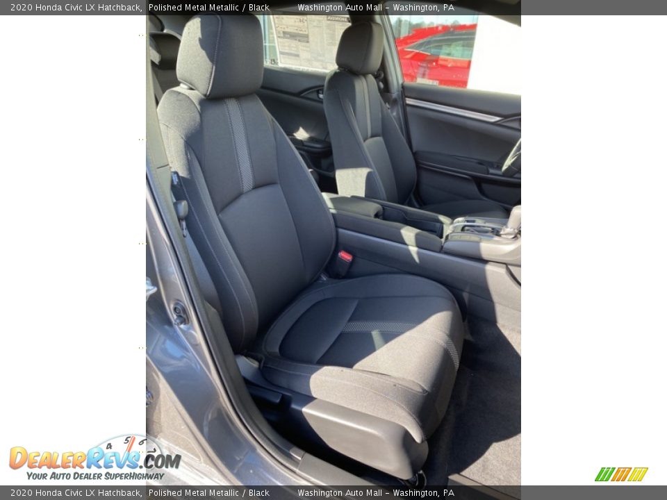2020 Honda Civic LX Hatchback Polished Metal Metallic / Black Photo #26