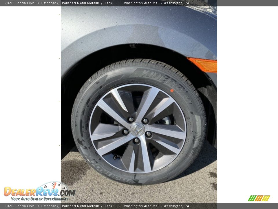 2020 Honda Civic LX Hatchback Polished Metal Metallic / Black Photo #28