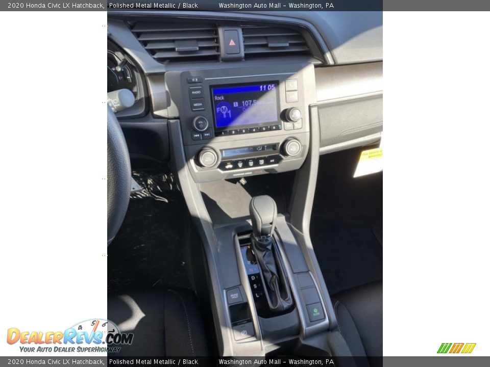 2020 Honda Civic LX Hatchback Polished Metal Metallic / Black Photo #30