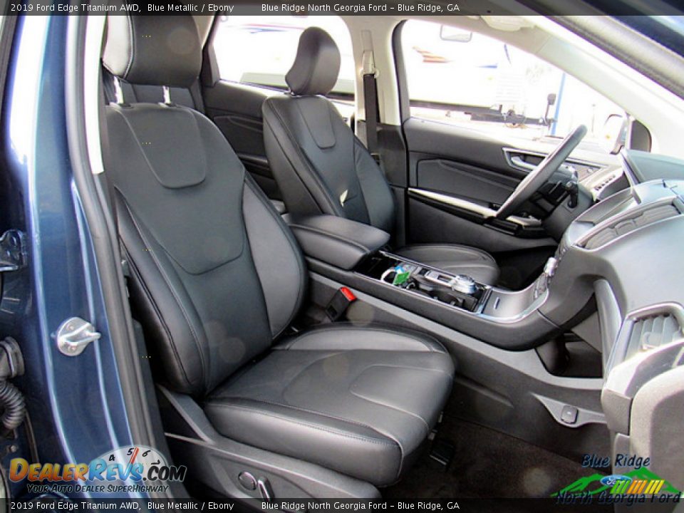 2019 Ford Edge Titanium AWD Blue Metallic / Ebony Photo #11