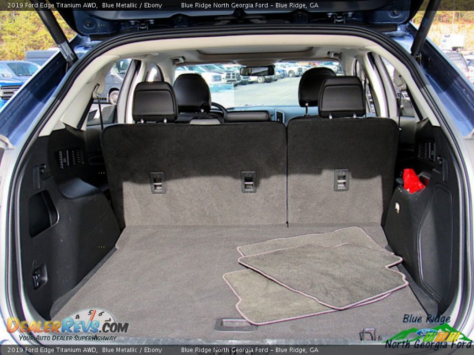2019 Ford Edge Titanium AWD Blue Metallic / Ebony Photo #13