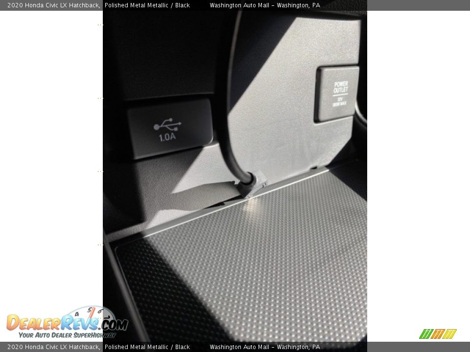 2020 Honda Civic LX Hatchback Polished Metal Metallic / Black Photo #34