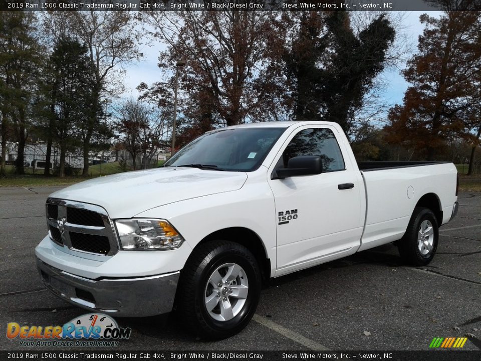 2019 Ram 1500 Classic Tradesman Regular Cab 4x4 Bright White / Black/Diesel Gray Photo #2