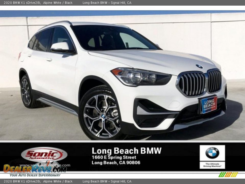 2020 BMW X1 sDrive28i Alpine White / Black Photo #1