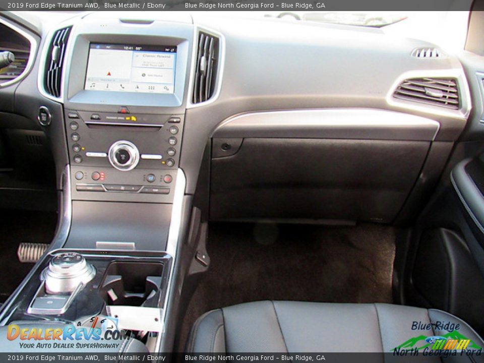2019 Ford Edge Titanium AWD Blue Metallic / Ebony Photo #17