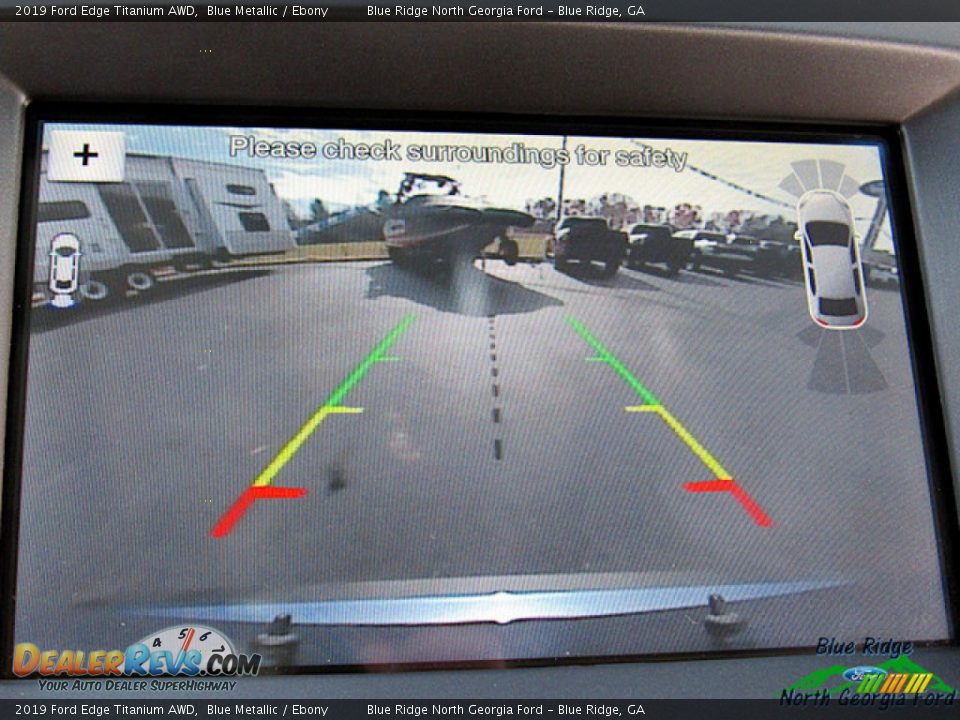 2019 Ford Edge Titanium AWD Blue Metallic / Ebony Photo #22