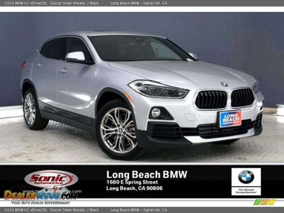 2020 BMW X2 sDrive28i Glacier Silver Metallic / Black Photo #1