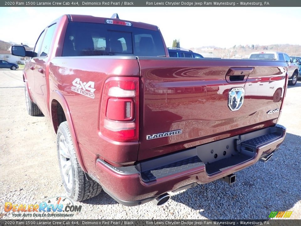 2020 Ram 1500 Laramie Crew Cab 4x4 Delmonico Red Pearl / Black Photo #3