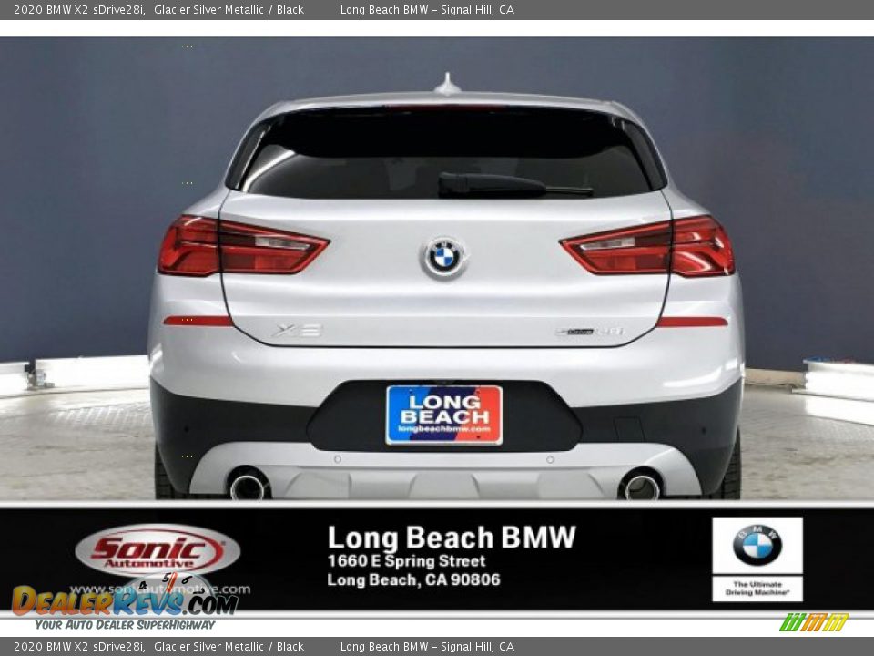 2020 BMW X2 sDrive28i Glacier Silver Metallic / Black Photo #3