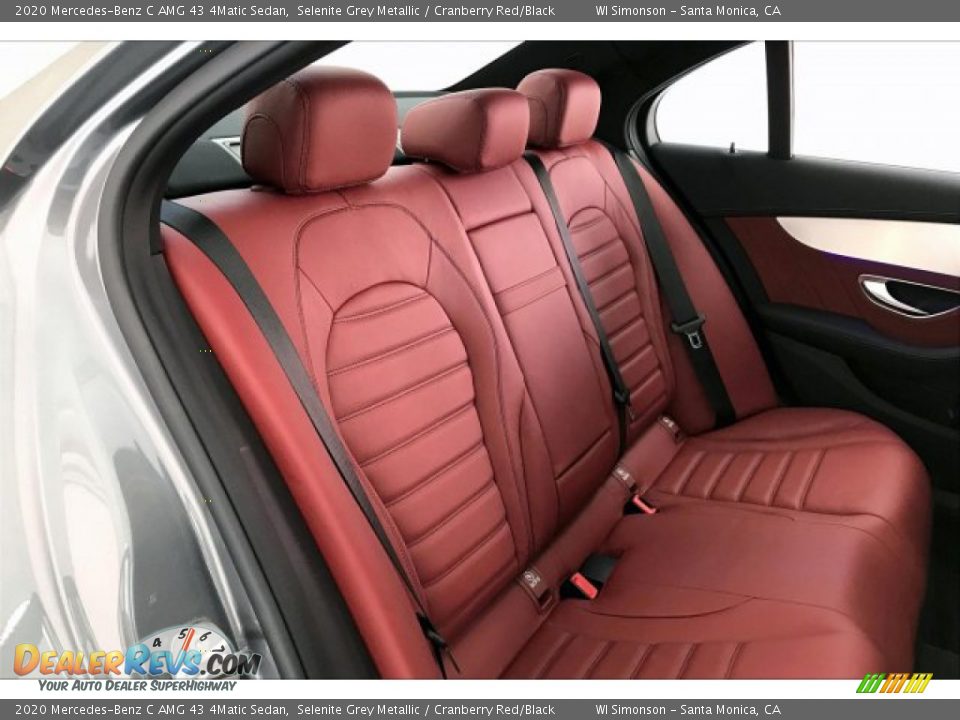 Rear Seat of 2020 Mercedes-Benz C AMG 43 4Matic Sedan Photo #13