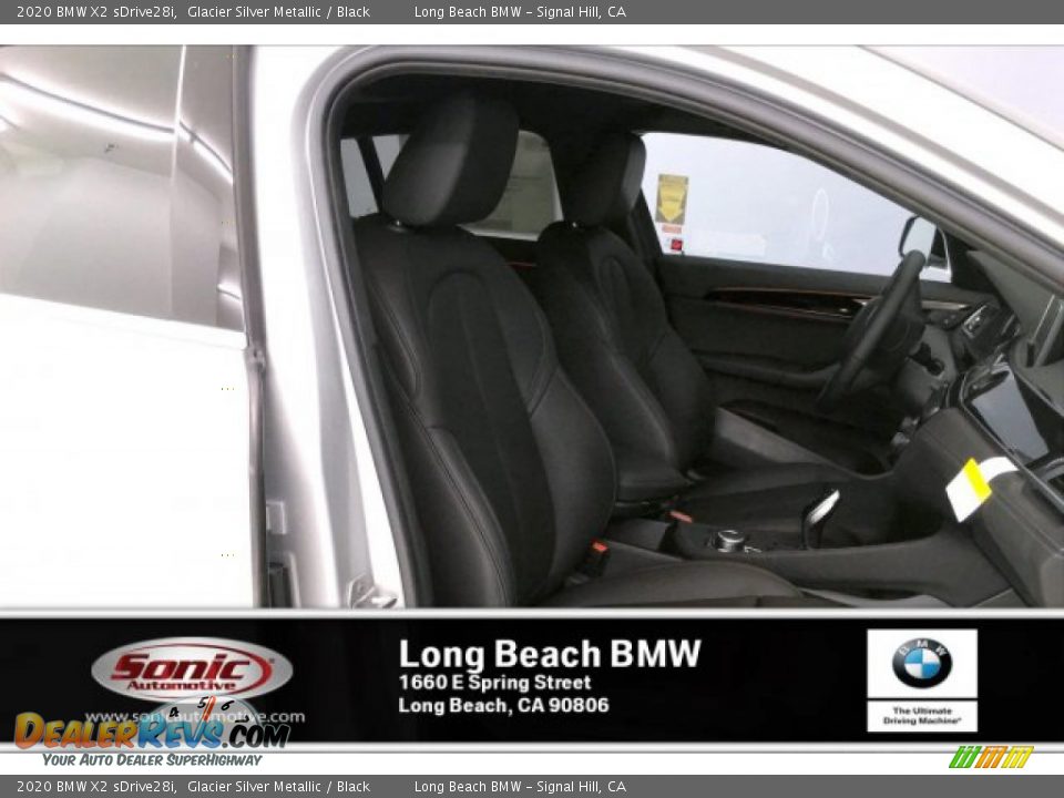 2020 BMW X2 sDrive28i Glacier Silver Metallic / Black Photo #7