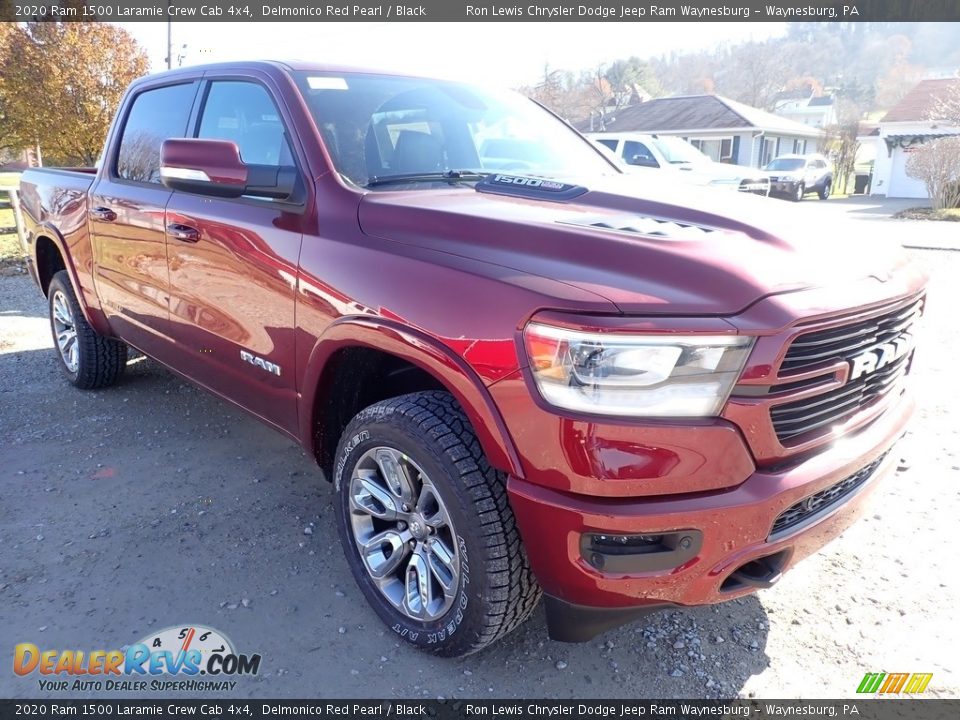 2020 Ram 1500 Laramie Crew Cab 4x4 Delmonico Red Pearl / Black Photo #7