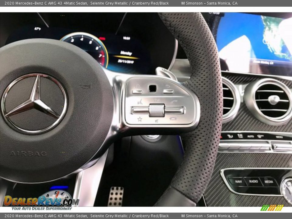 2020 Mercedes-Benz C AMG 43 4Matic Sedan Steering Wheel Photo #19