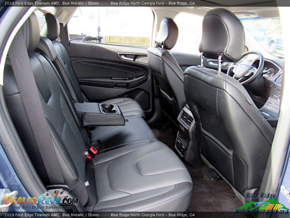 2019 Ford Edge Titanium AWD Blue Metallic / Ebony Photo #32