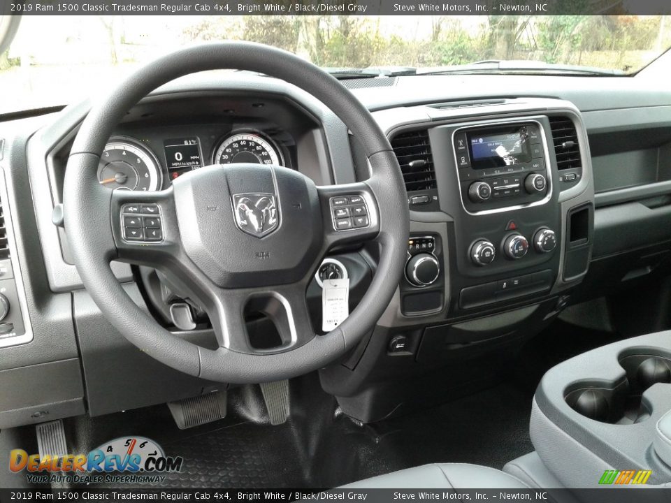 2019 Ram 1500 Classic Tradesman Regular Cab 4x4 Bright White / Black/Diesel Gray Photo #23