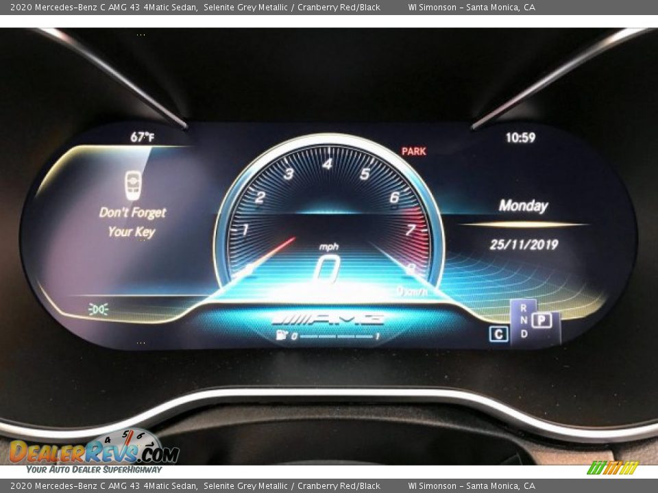 2020 Mercedes-Benz C AMG 43 4Matic Sedan Gauges Photo #20