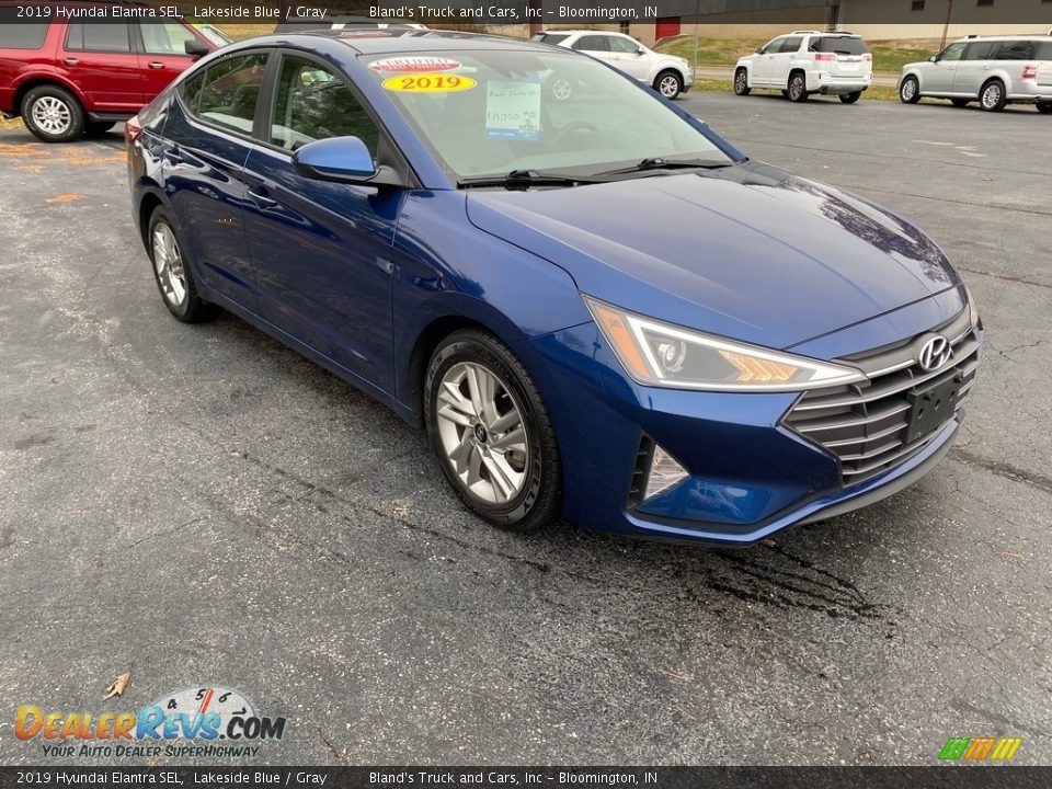 2019 Hyundai Elantra SEL Lakeside Blue / Gray Photo #4