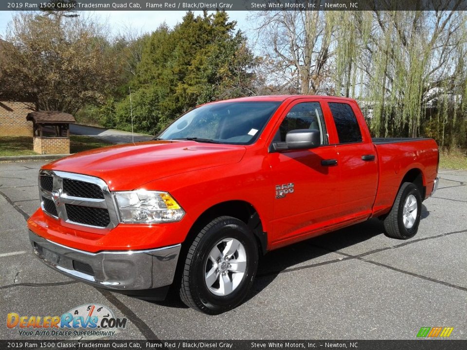 2019 Ram 1500 Classic Tradesman Quad Cab Flame Red / Black/Diesel Gray Photo #2