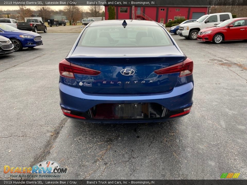 2019 Hyundai Elantra SEL Lakeside Blue / Gray Photo #7