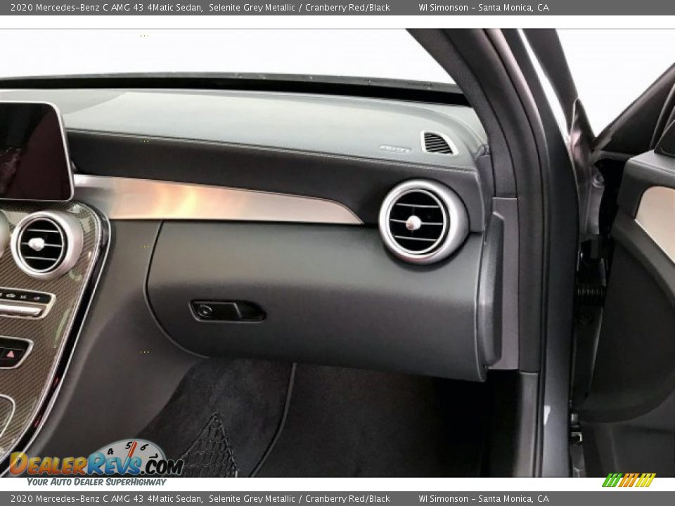 2020 Mercedes-Benz C AMG 43 4Matic Sedan Selenite Grey Metallic / Cranberry Red/Black Photo #28