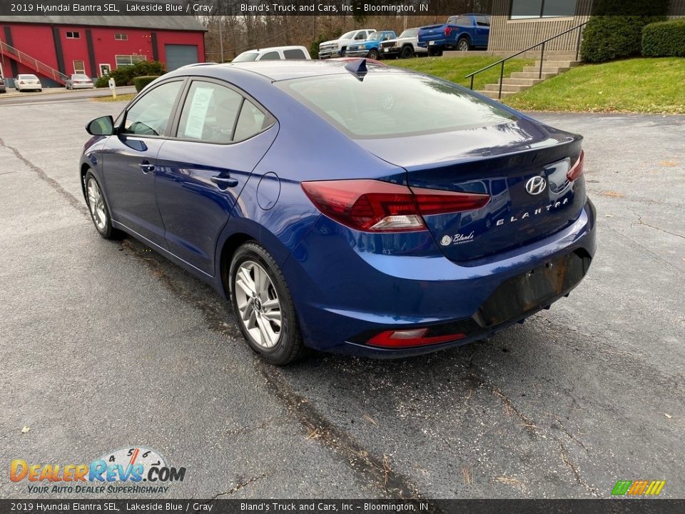 2019 Hyundai Elantra SEL Lakeside Blue / Gray Photo #8