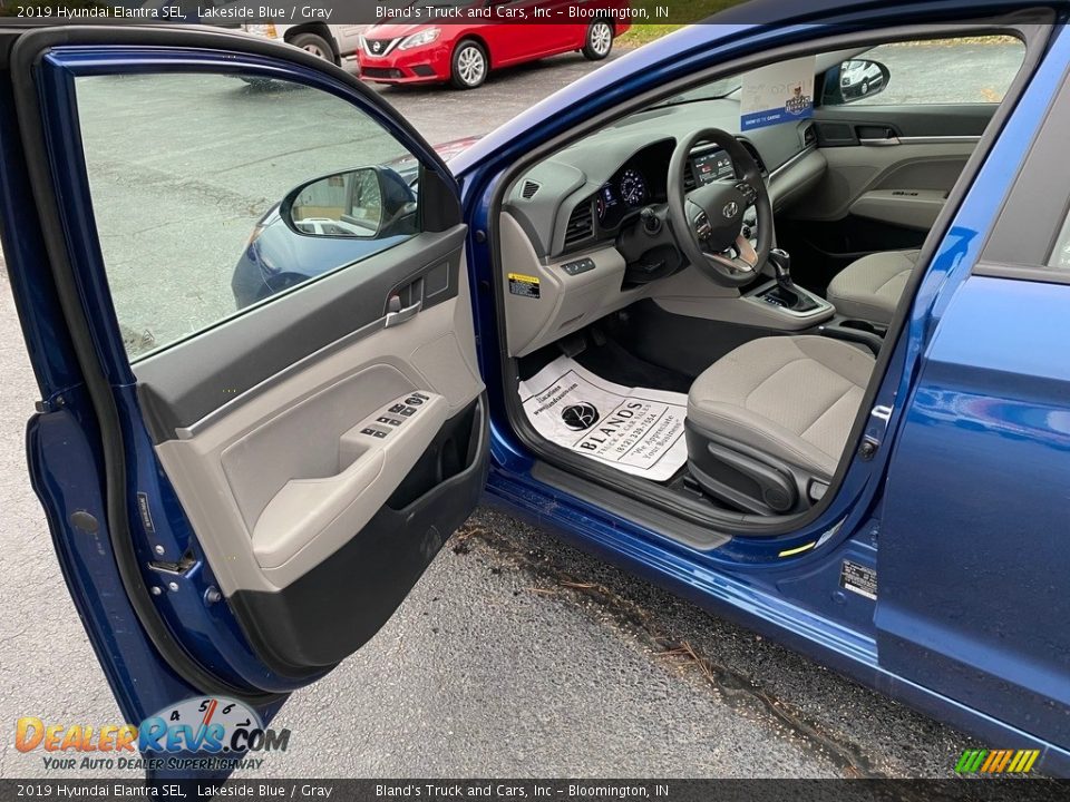 2019 Hyundai Elantra SEL Lakeside Blue / Gray Photo #11