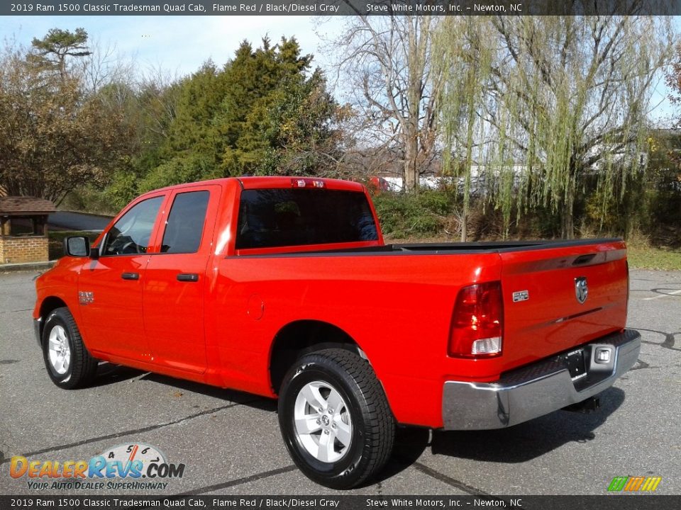 2019 Ram 1500 Classic Tradesman Quad Cab Flame Red / Black/Diesel Gray Photo #8