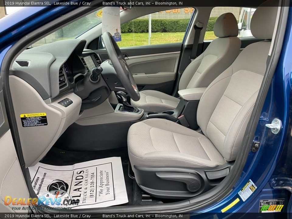 2019 Hyundai Elantra SEL Lakeside Blue / Gray Photo #13