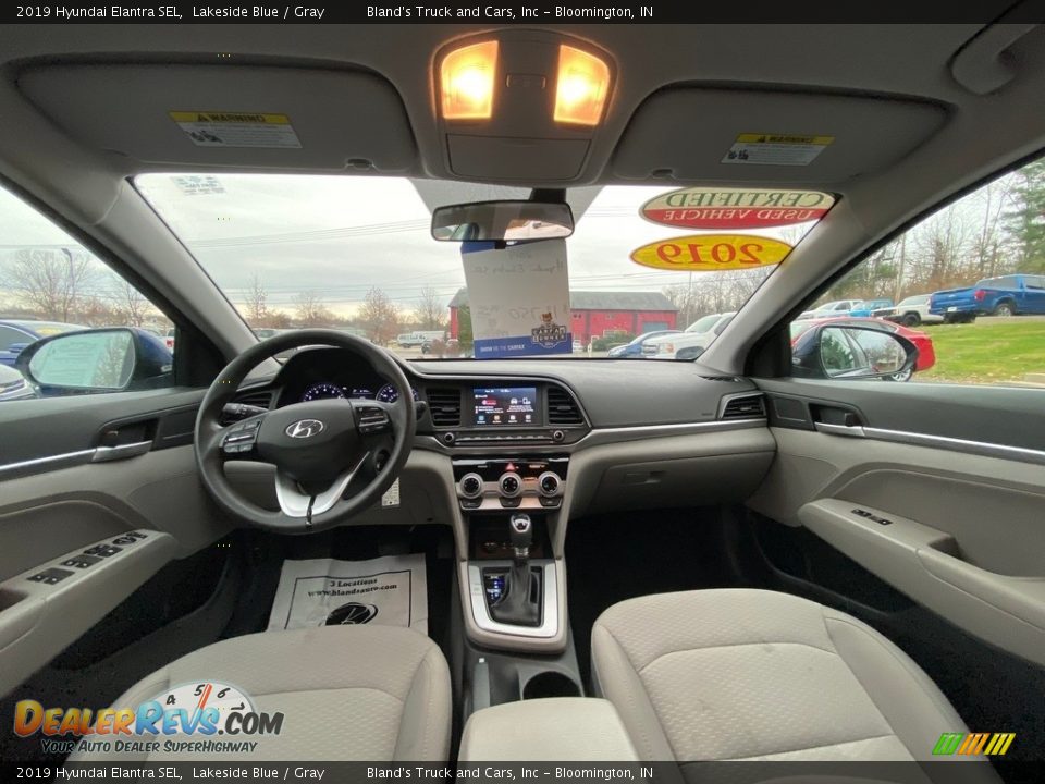 2019 Hyundai Elantra SEL Lakeside Blue / Gray Photo #14