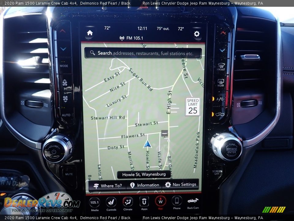 Navigation of 2020 Ram 1500 Laramie Crew Cab 4x4 Photo #18