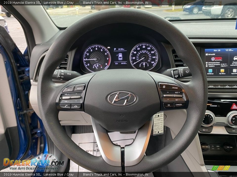 2019 Hyundai Elantra SEL Lakeside Blue / Gray Photo #15
